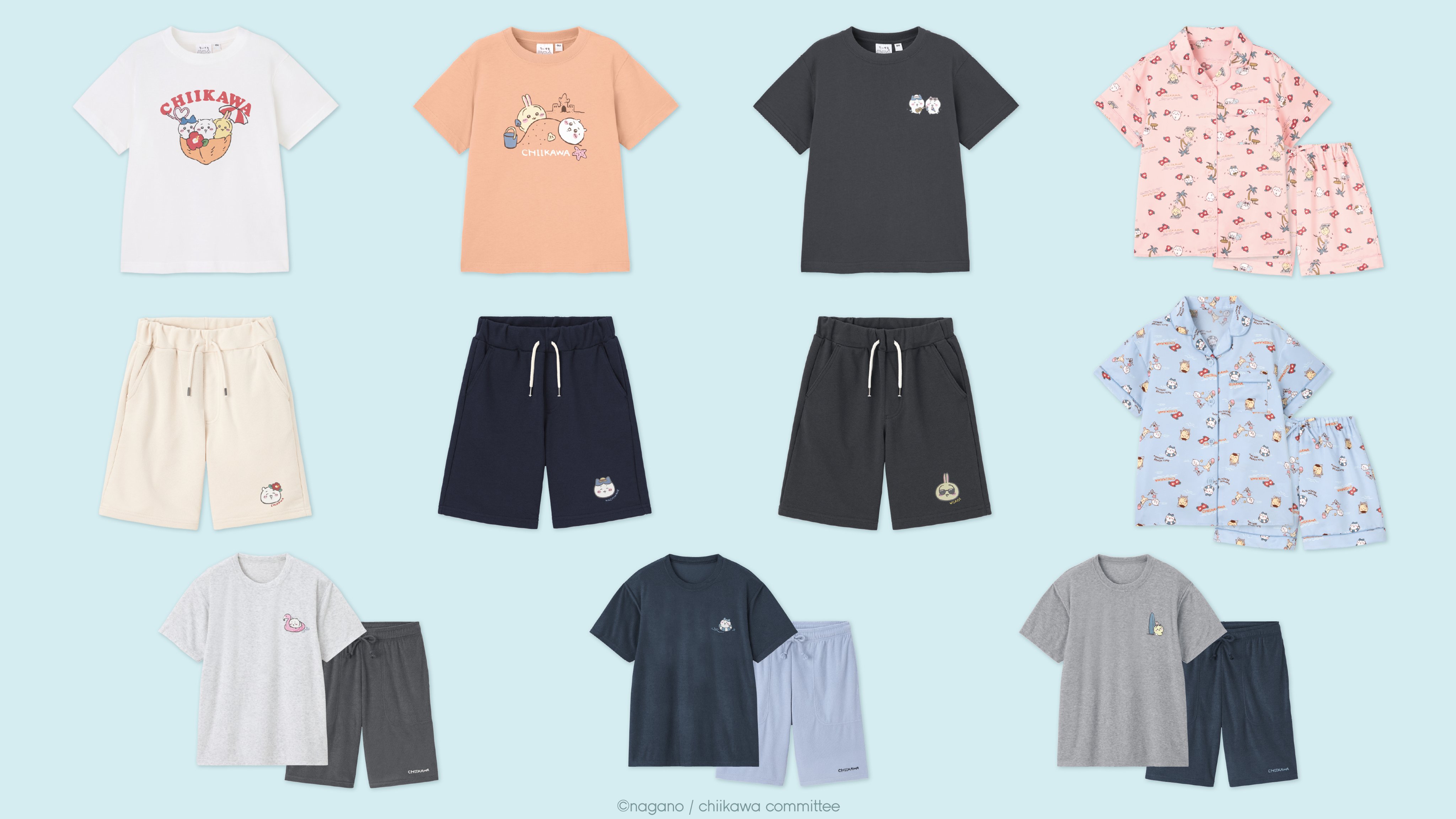 「GU」×『ちいかわ』のサマーコレクションが5月23日より販売開始_002