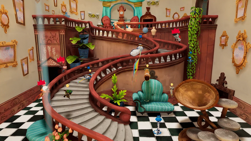 『Jumping Jazz Cats』がSteamでリリース。豪邸を舞台に「ネコ」となって最大9名のオンラインパーティが楽しめる_005