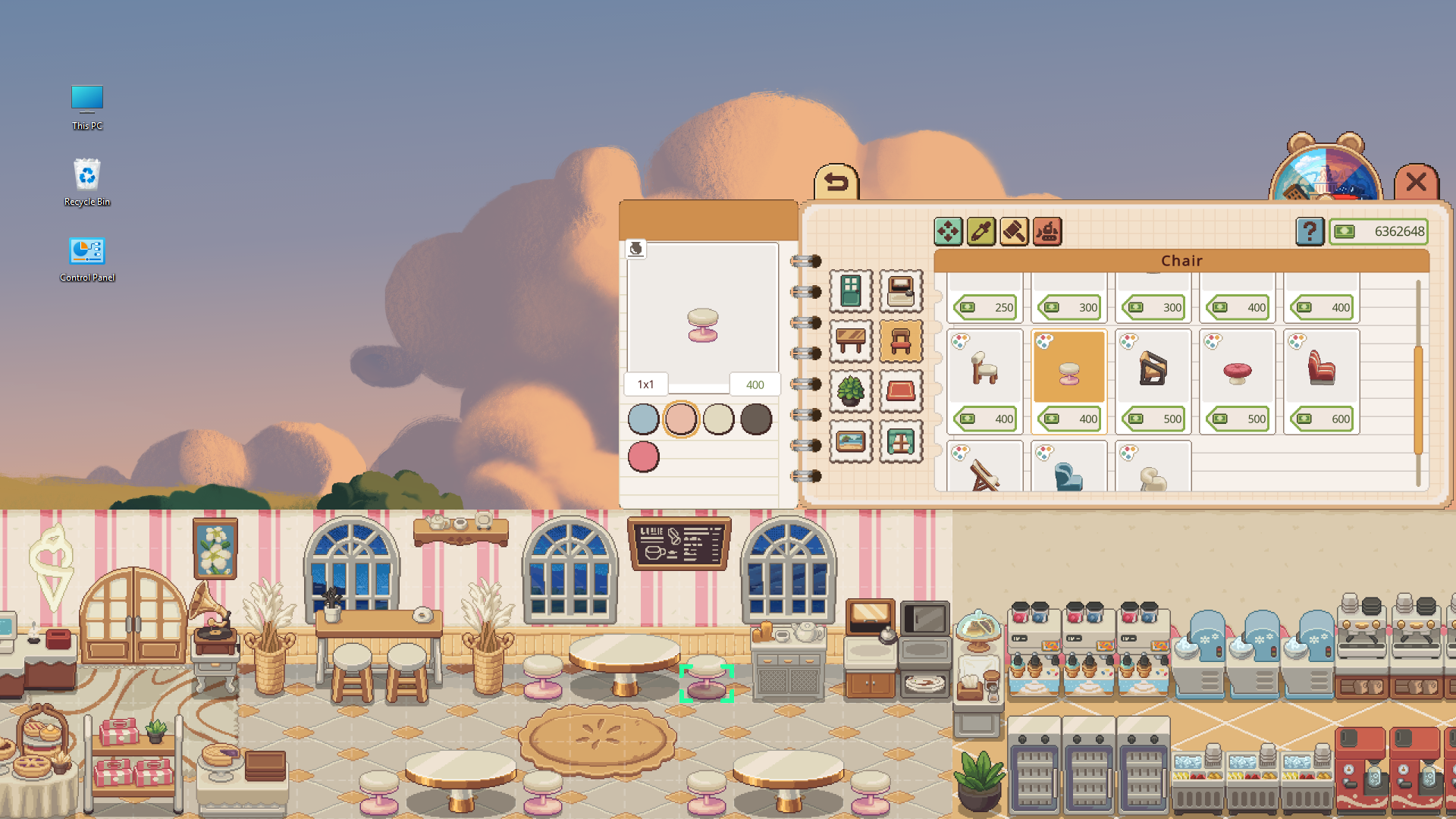 『月曜が来ないカフェ』Steam無料体験版が配信。YouTubeやTwitchの配信コメントと連動して遊べるカフェ経営放置ゲーム_012
