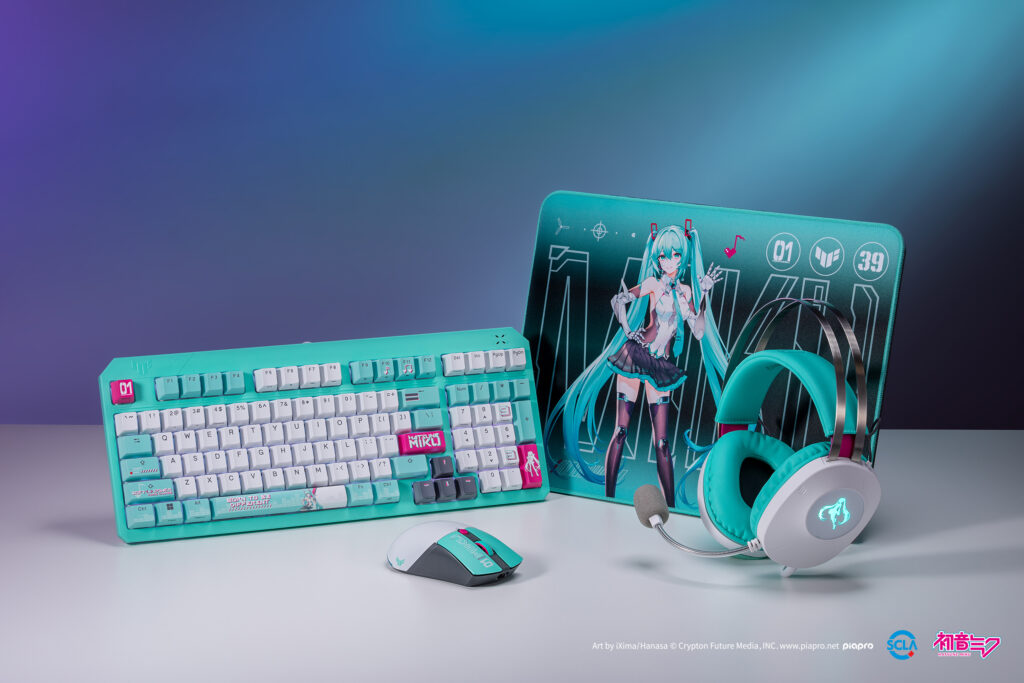 初音ミク」と「TUF Gaming」のコラボゲーミングデバイスが発表。6月
