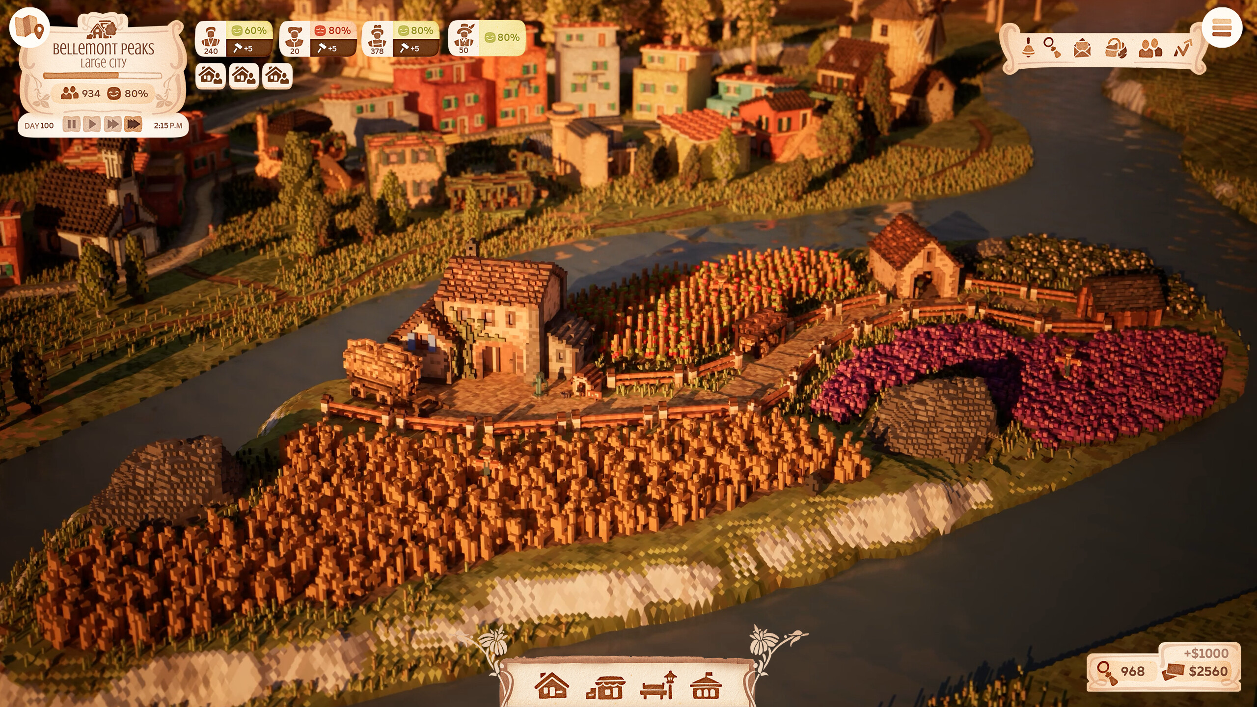 『Town to City』の体験版がSteamにて配信開始。ボクセル世界での街づくりシミュレーションゲーム_005