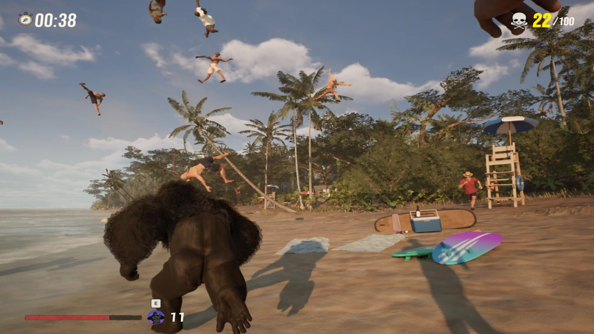 『Gorilla Vs 100 Men』Steamでストアページが公開。ゴリラになりきって人間を粉砕_002