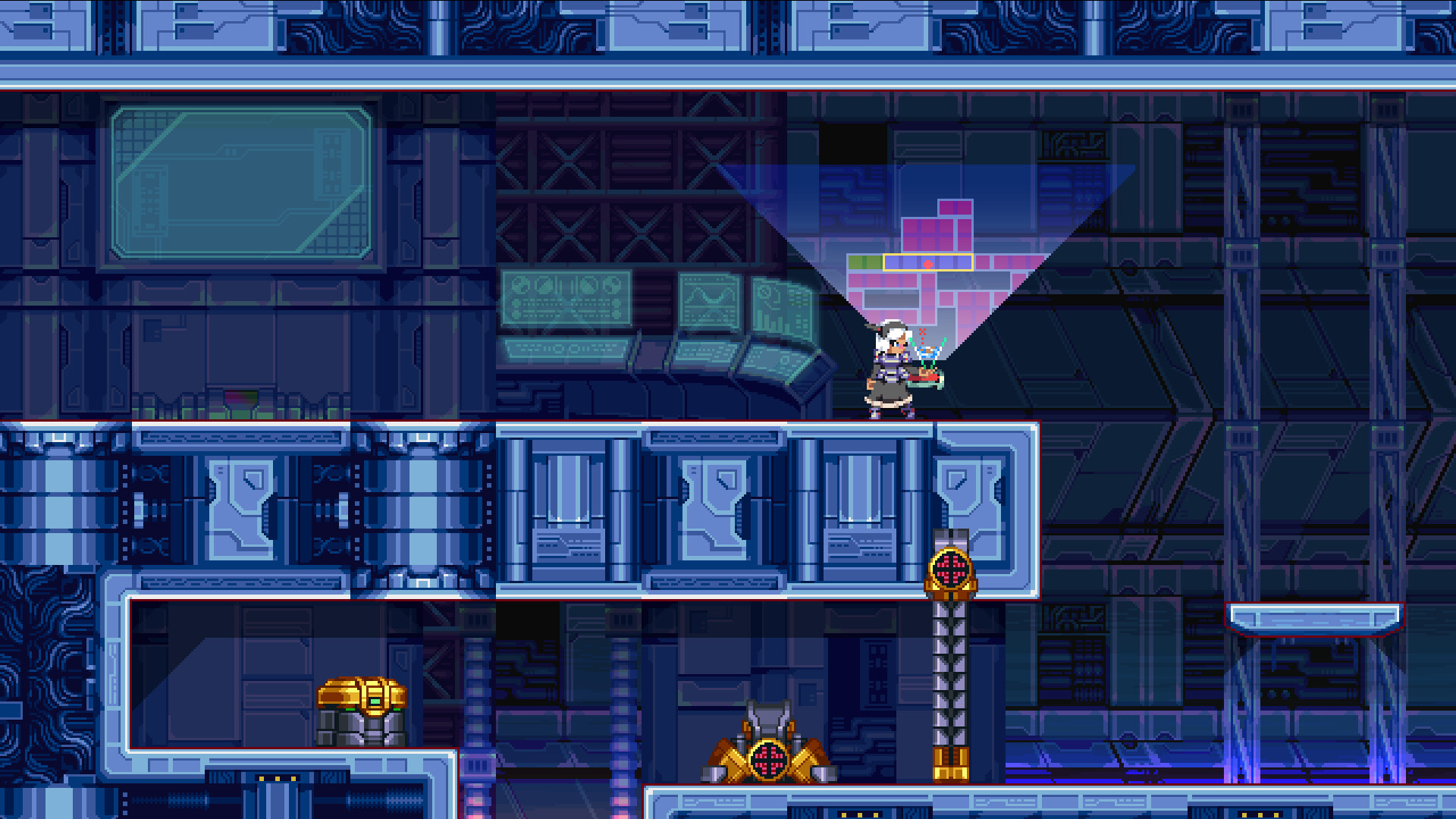 『SHADE Protocol』が発表。ドットで描かれたサイバー世界で戦う2Dアクション_002