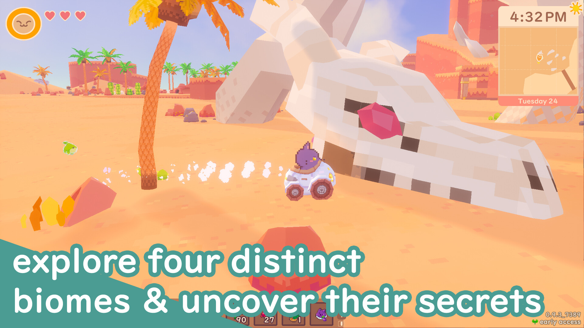 『Snacko』Steam版が正式リリース。農業×ねこの2.5Dスローライフゲーム_003