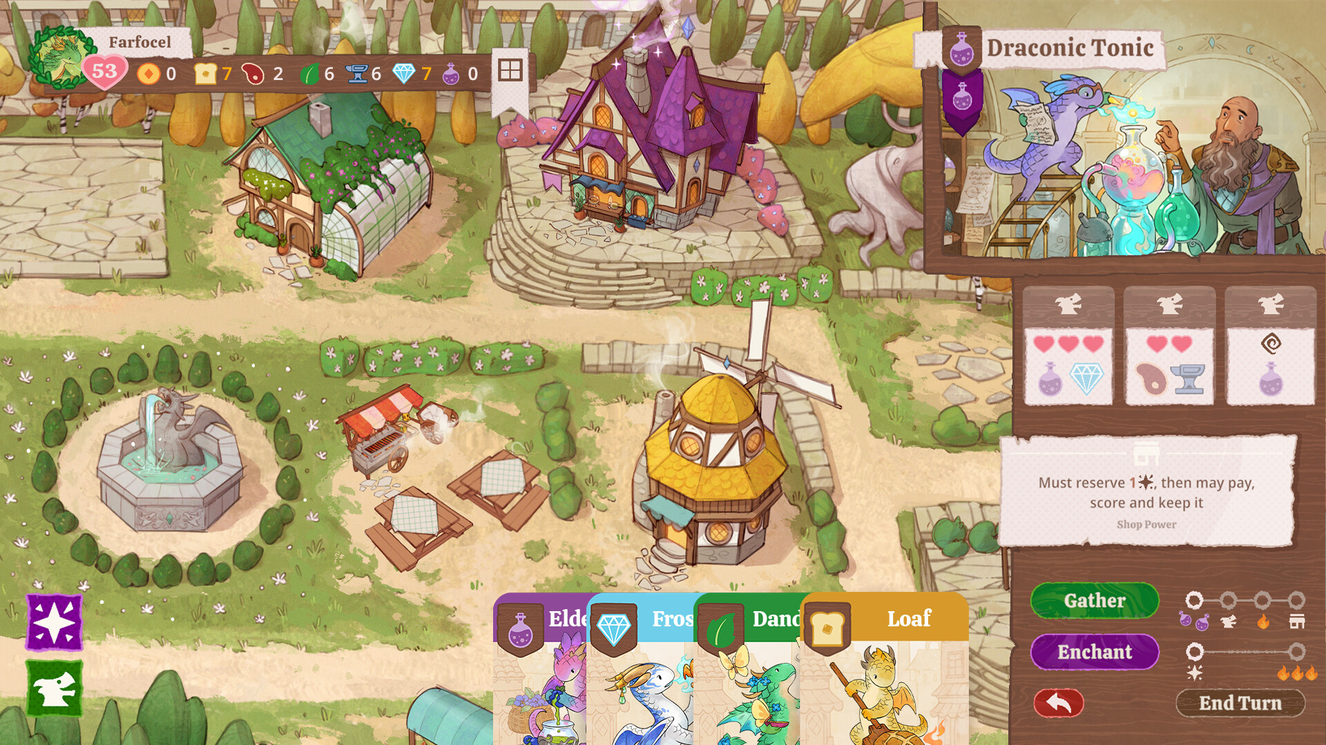 かわいい「働きドラゴン」たちと活気ある商店街を作るボードゲーム『フレイムクラフト』Steam版が開発中_002