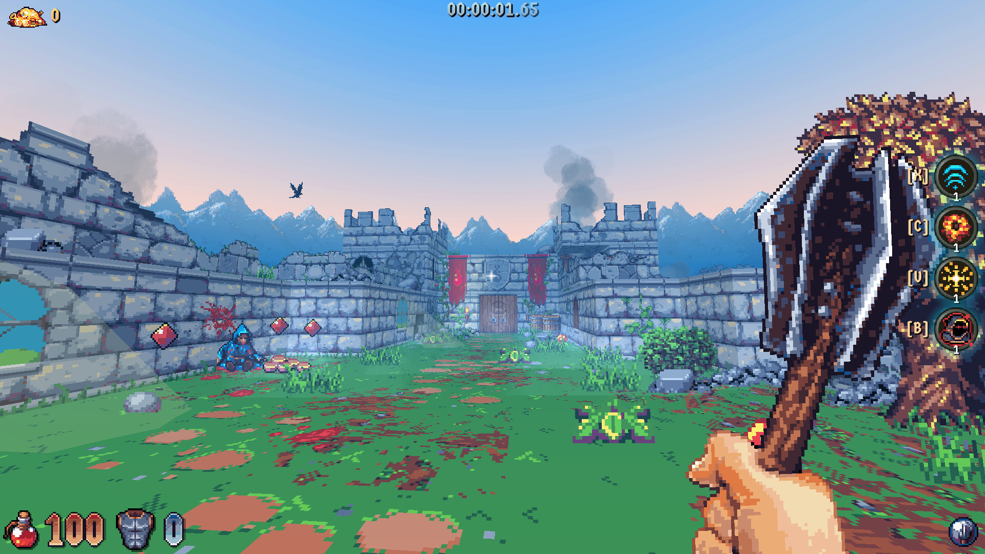 『Wizordum』の正式版がリリース。魔法を放ちまくる90年代レトロなFPS_001