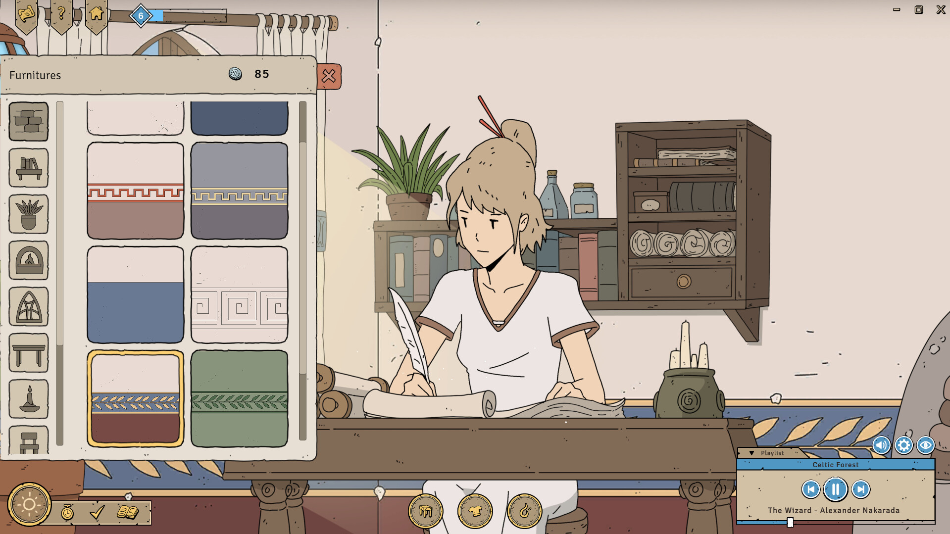 『Ithya: Magic Studies』配信開始。ファンタジー世界で作業に没頭できる癒し系ツール。5月18日まで10％オフ_003