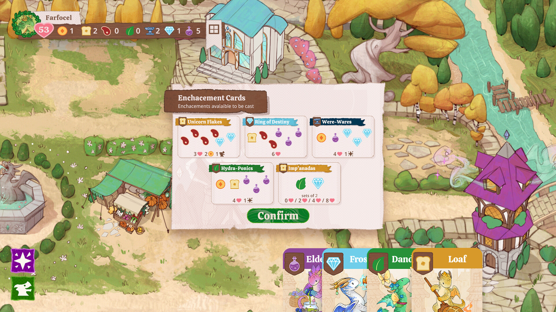 かわいい「働きドラゴン」たちと活気ある商店街を作るボードゲーム『フレイムクラフト』Steam版が開発中_003