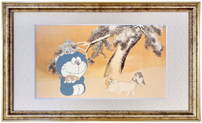 『ドラえもん』が世界の名画に入り込んだアート作品が発売。第1弾は「牛乳を注ぐ女」「叫び」など6種類_010