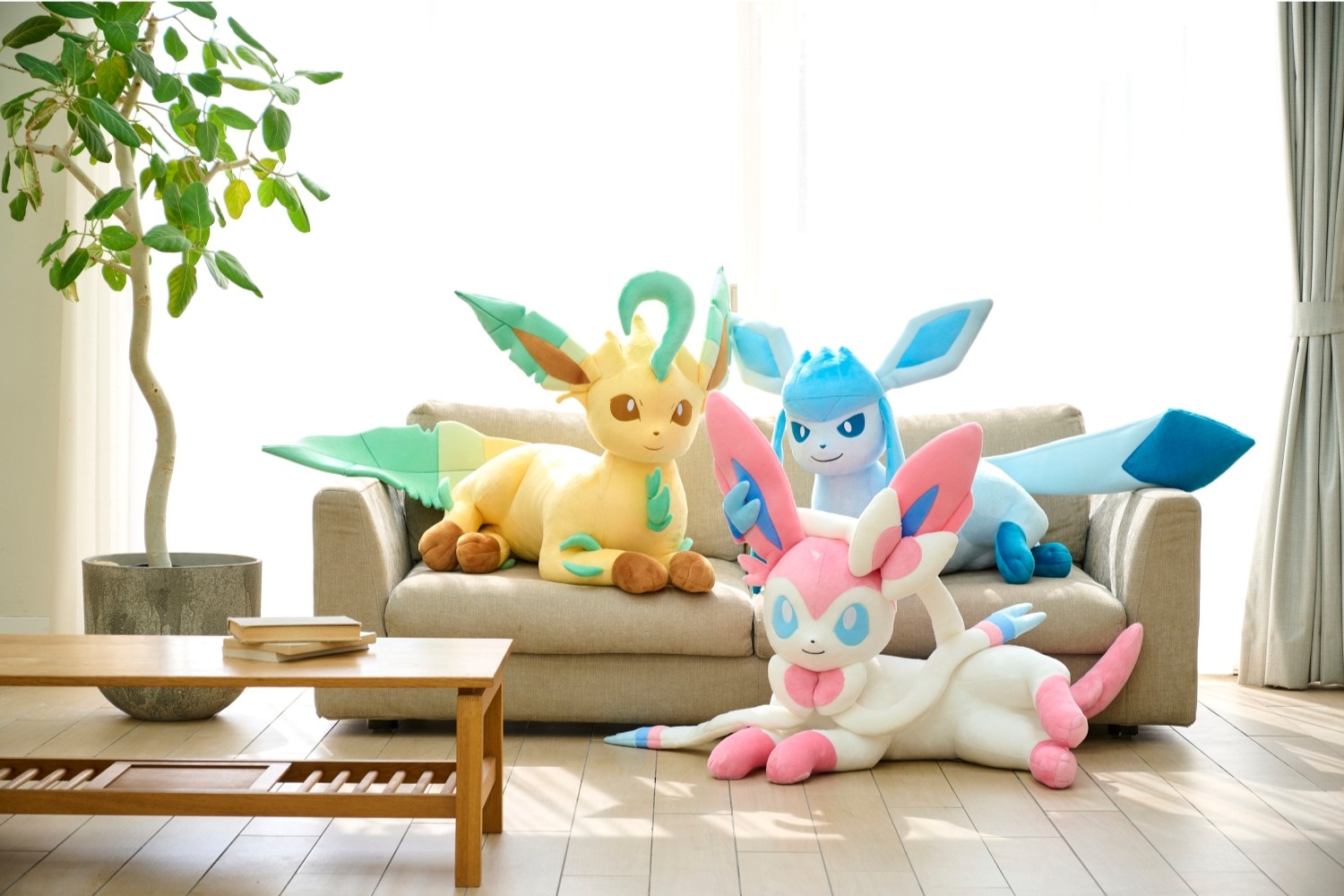 『ポケモン』リーフィア・グレイシア・ニンフィアの等身大ぬいぐるみが受注開始_005