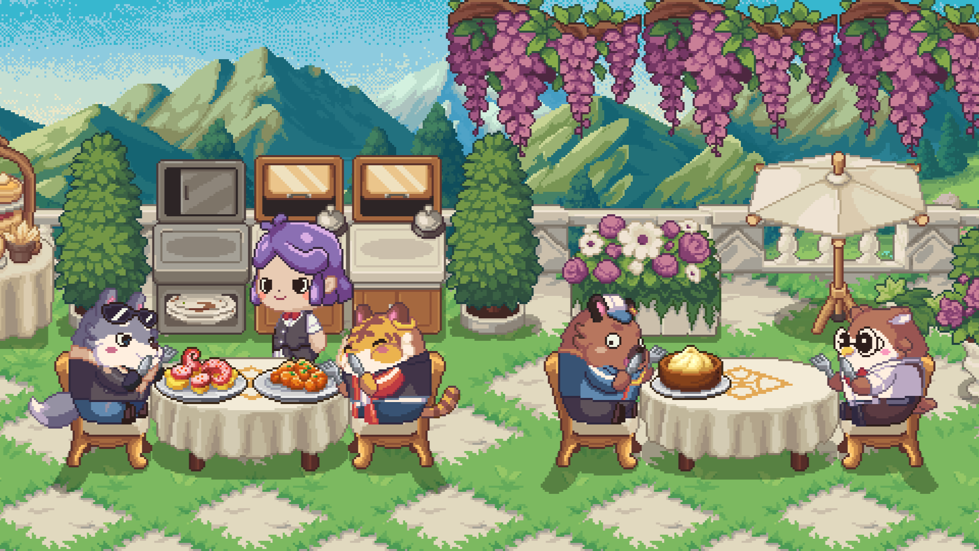 『月曜が来ないカフェ』本日Steamにてリリース。YouTubeやTwitchの配信コメントと連動するカフェ経営放置ゲーム_009