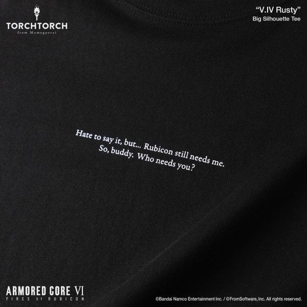 『アーマード・コア6』より「V.IV ラスティ」のTシャツが登場_004