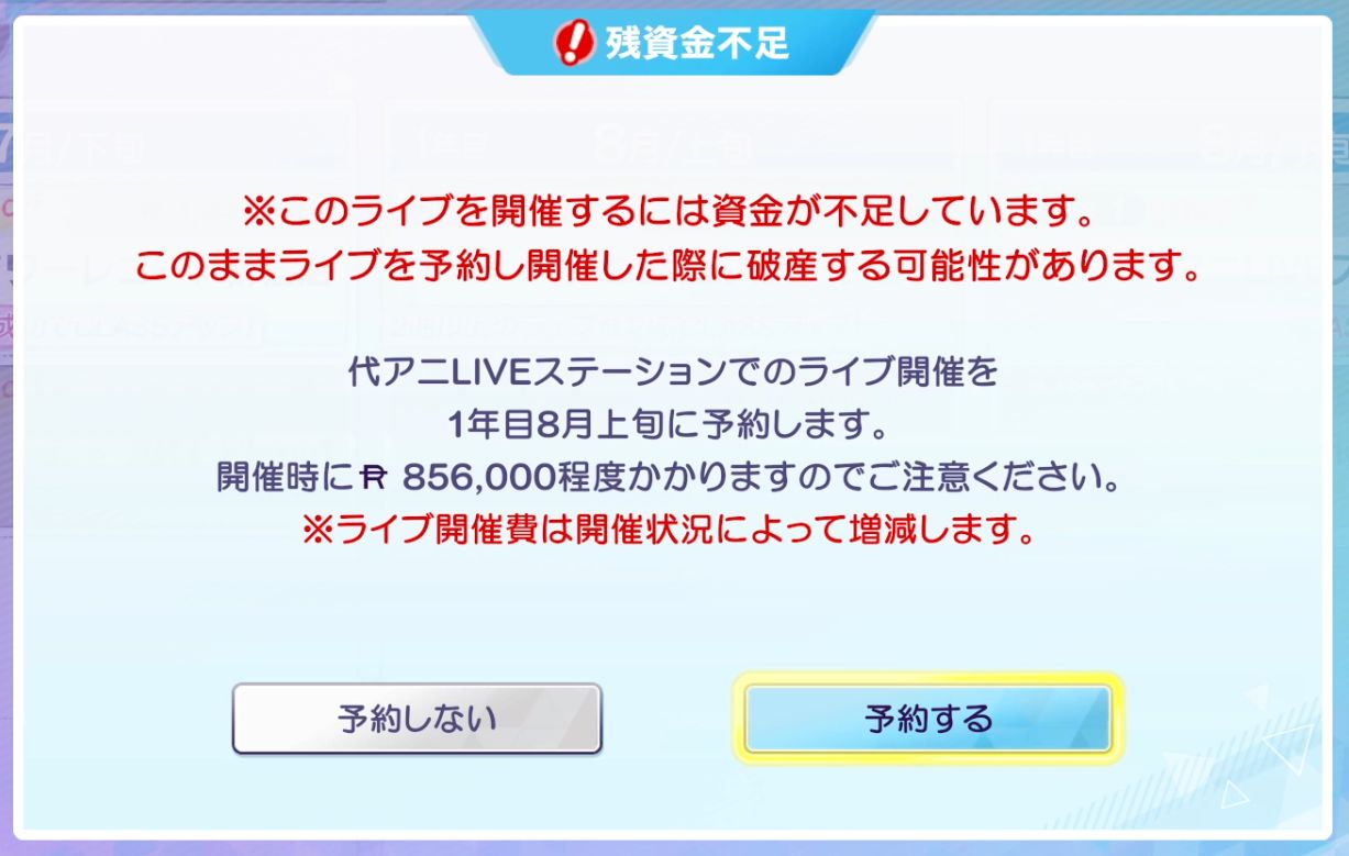 蓋を開けてみたらハードコア経営シミュレーションだった『シャインポスト Be Your アイドル！』で、私が破産に至るまで_006