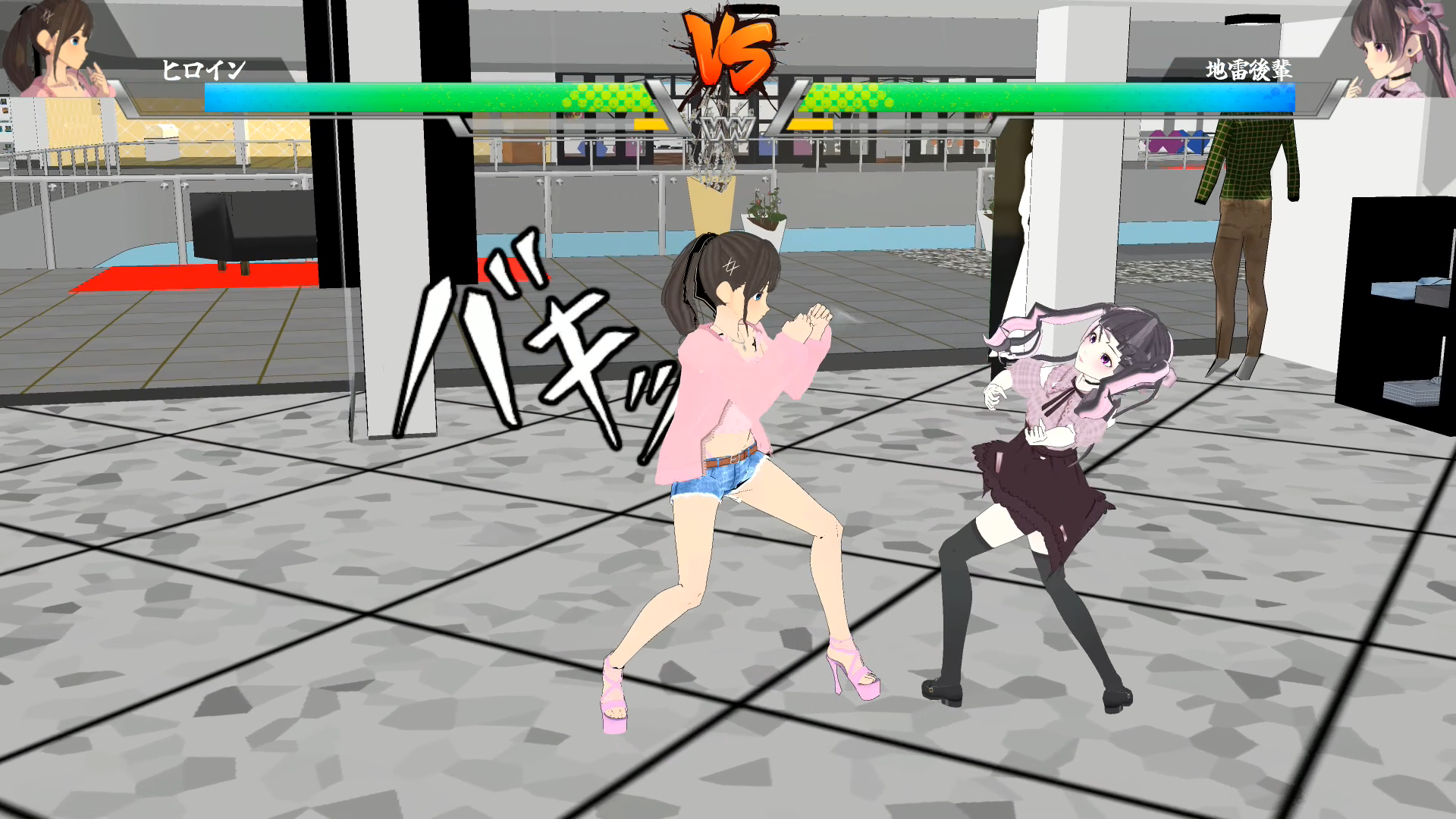 『彼氏の周りにいたら嫌な女友達を拳でわからせるゲーム』Steamストアページ公開。地雷系女などを‟殴り飛ばす異色の格闘ゲーム_002