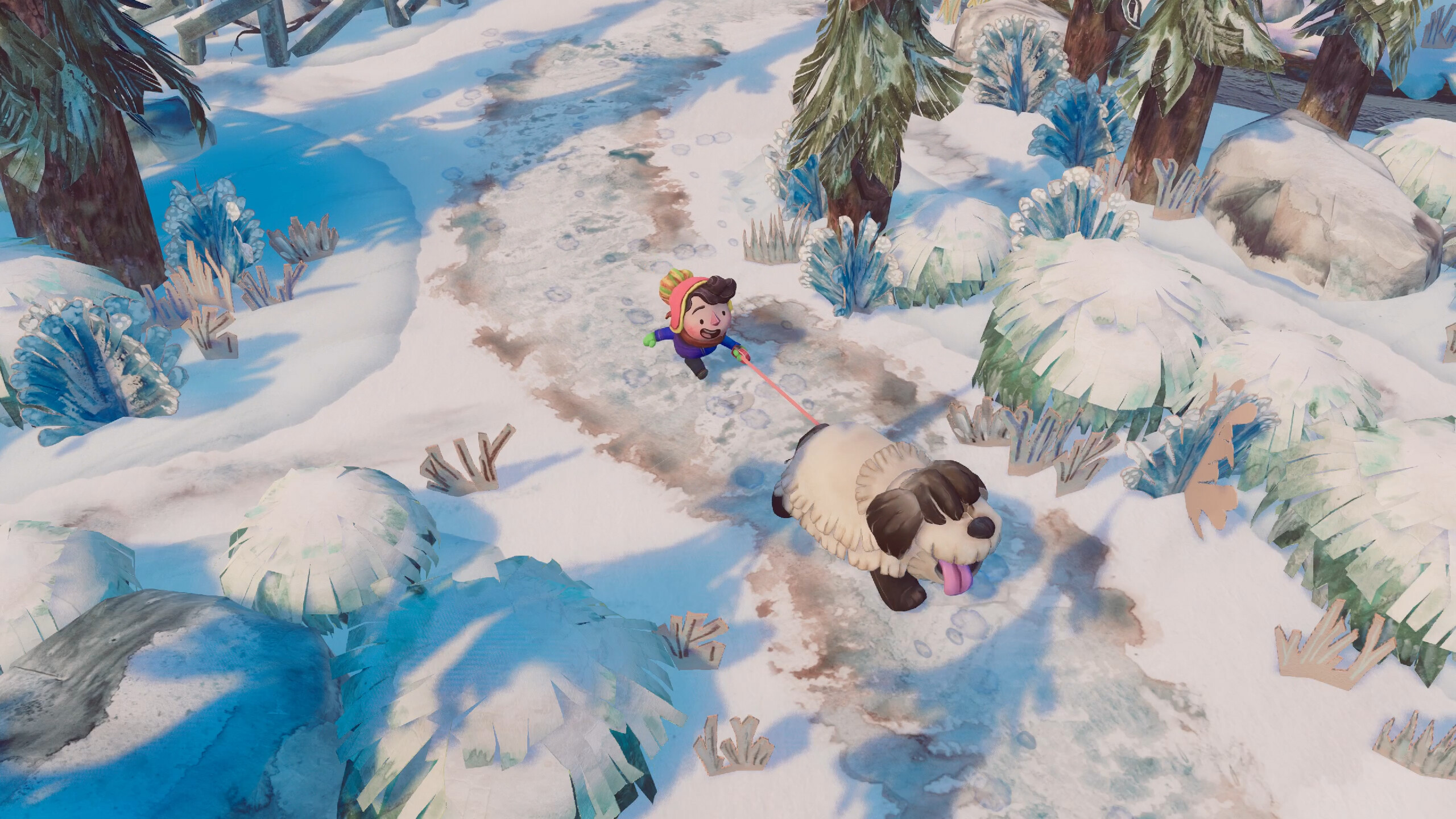 大型犬を操作して飼い主を引きずり回せる無料ゲーム『DOGWALK』Steamストアページ公開_001