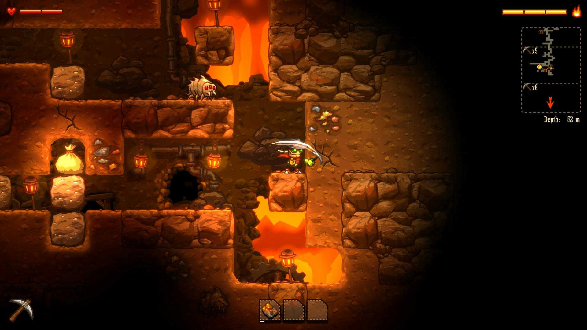 『SteamWorld Dig』Steam版が無料配布、6月27日午前2時まで。地下世界を掘りまくる高評価パズル・アクション_002
