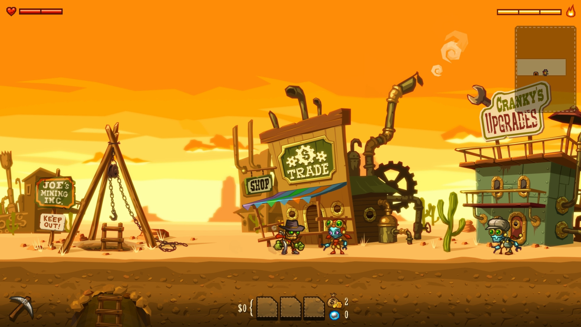 『SteamWorld Dig』Steam版が無料配布、6月27日午前2時まで。地下世界を掘りまくる高評価パズル・アクション_001