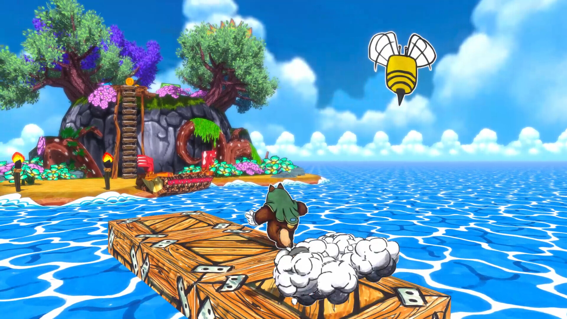 『ラフィー＆ザ・リバーサイド』発売開始。”コピー&ペースト”で世界を貼りかえるアクションゲーム_002