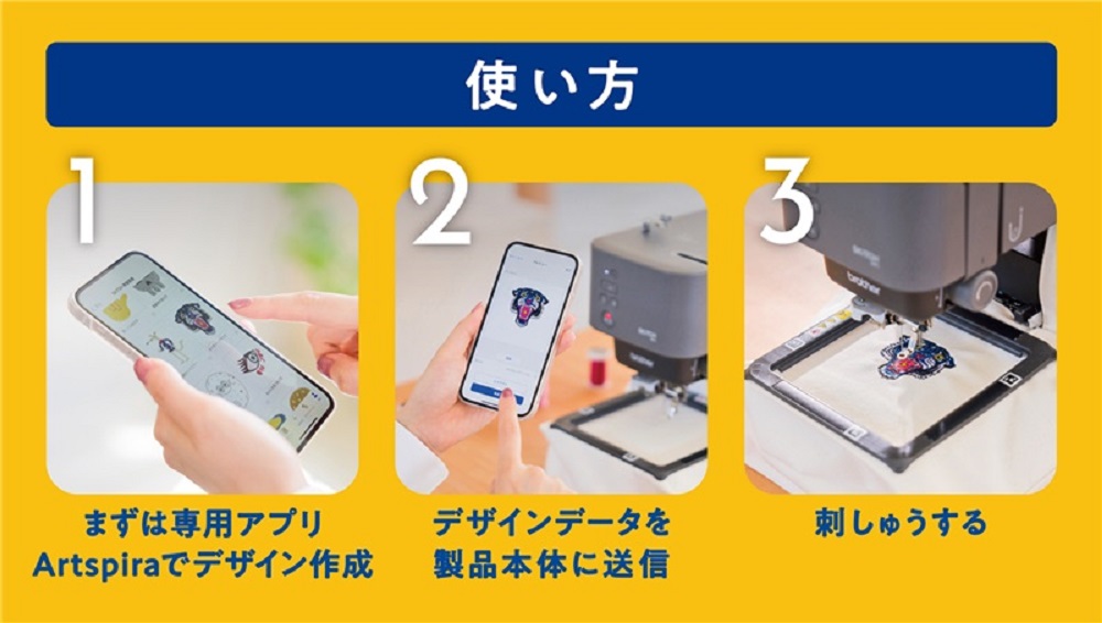 初心者も手軽に扱える「家庭用刺しゅう専用機」7月に登場_001