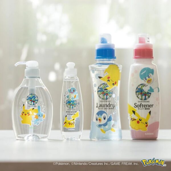 水ポケモンとピカチュウがデザインされた洗剤がヤシノミ洗剤から7月25日より発売決定_001
