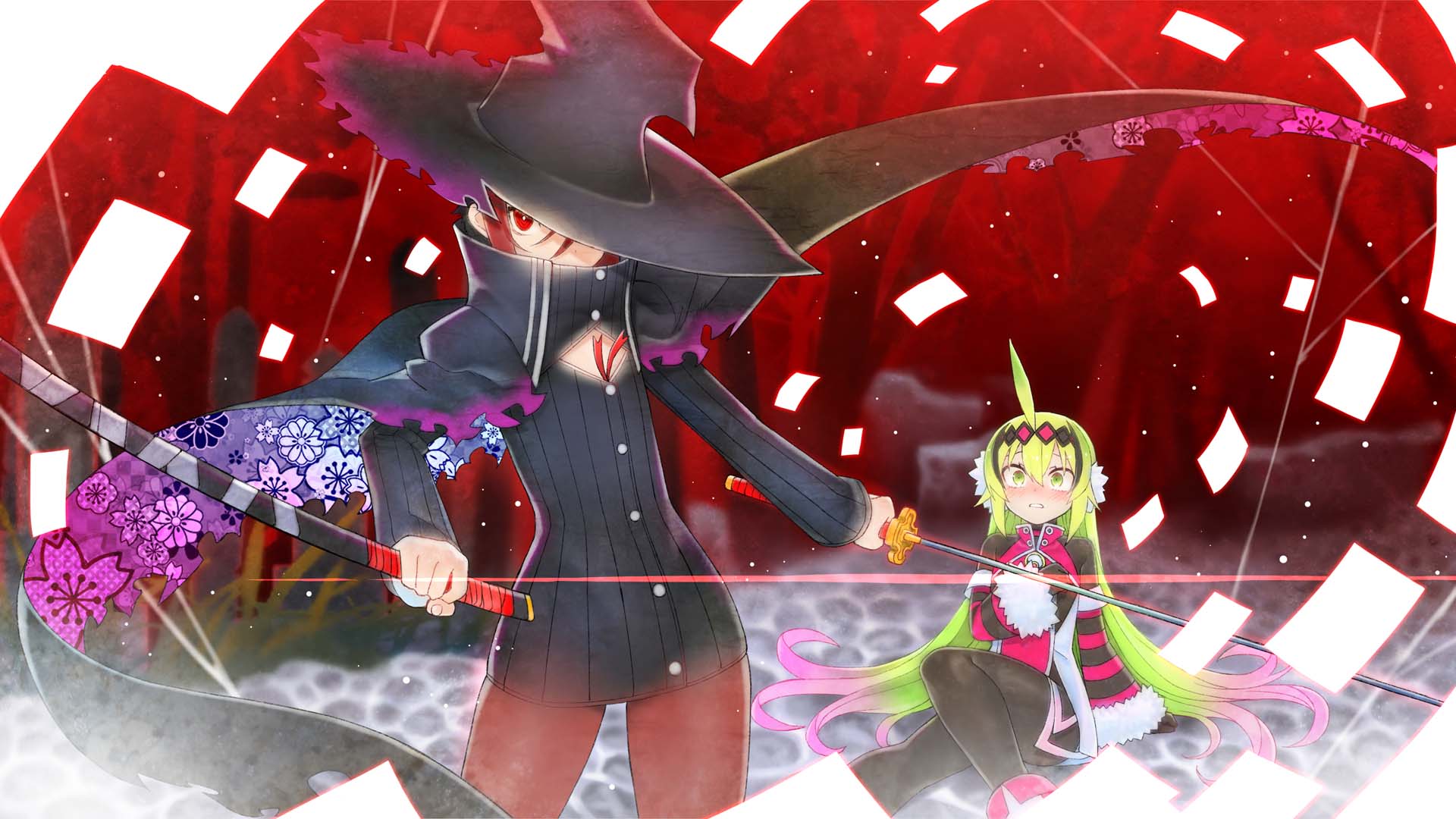『魔女ガミ』10月30日に発売決定。刀で“カミ”を両断していく魔女の2Dアクションゲーム_001