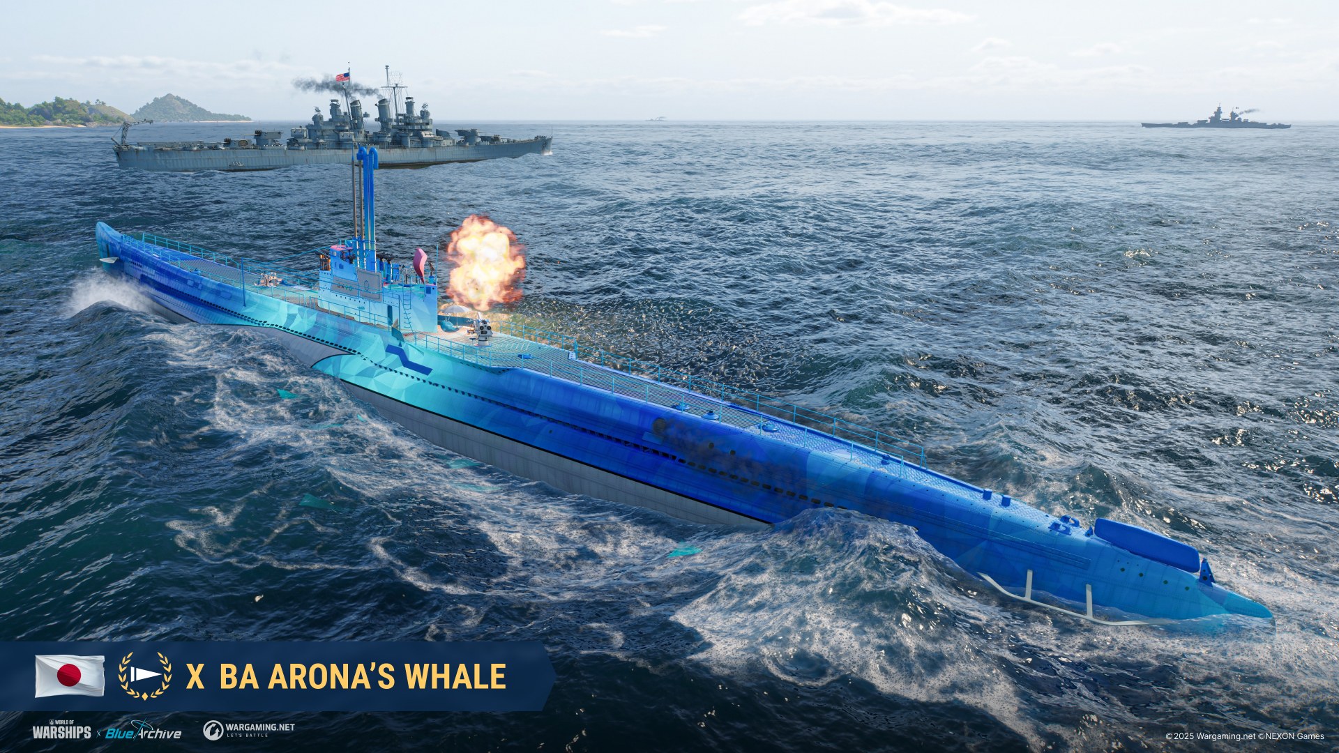 『World of Warships』と『ブルーアーカイブ』のコラボ第2弾が開催_003