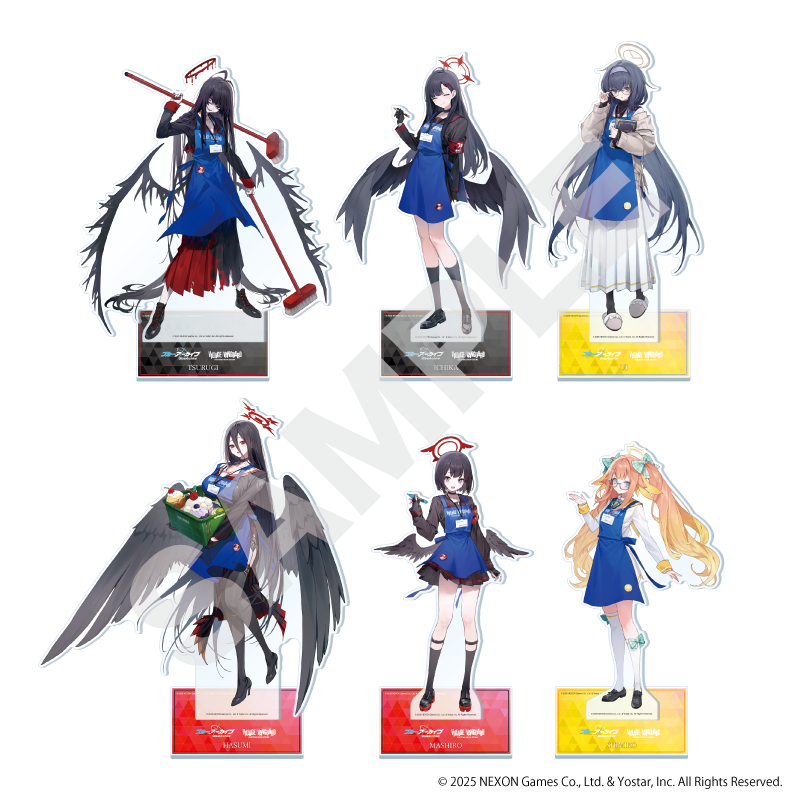 『ブルアカ』とヴィレヴァンのコラボグッズが7月25日から発売決定。“正義実現委員会”と”図書委員会”から計6名が登場_001