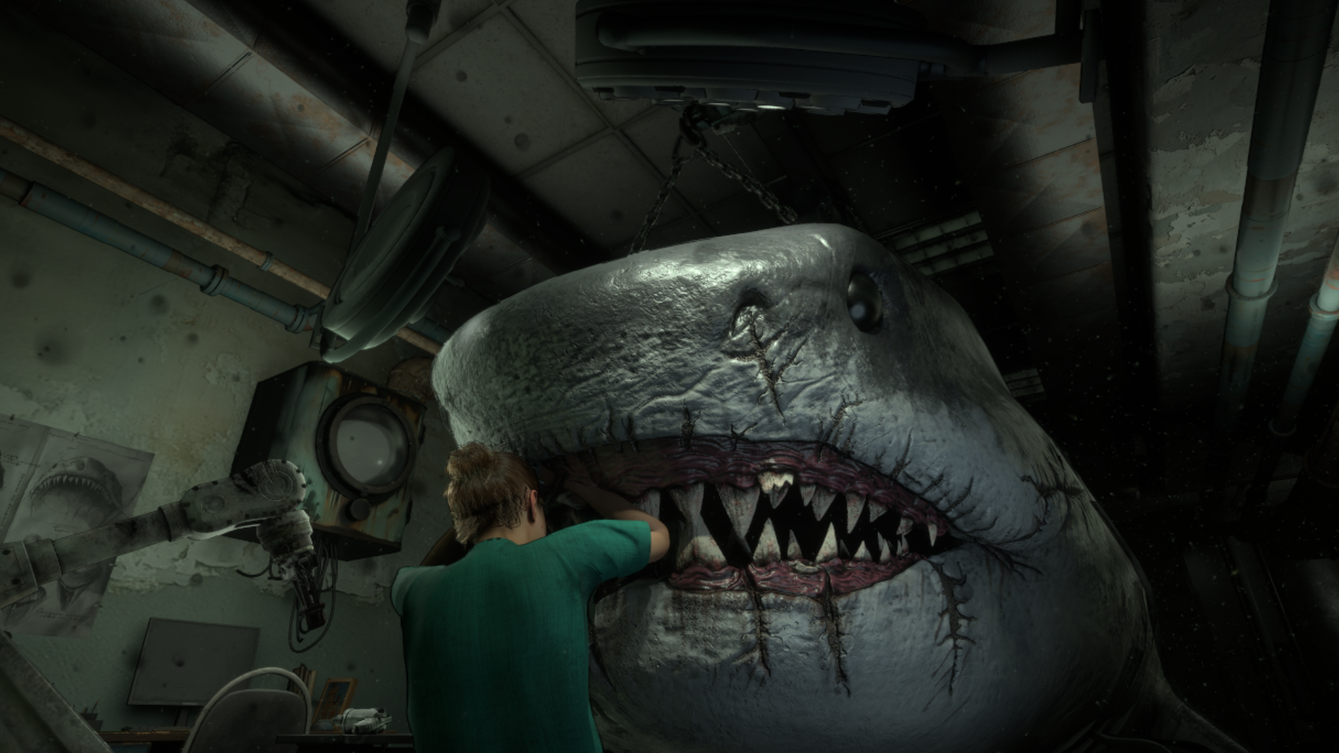 『Shark Dentist』が発表。巨大なサメの歯科治療を行うホラーゲーム
_002