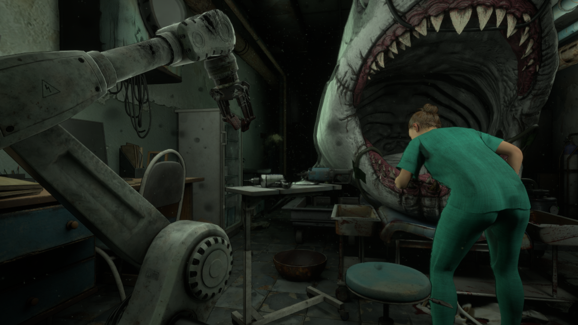 『Shark Dentist』が発表。巨大なサメの歯科治療を行うホラーゲーム
_006