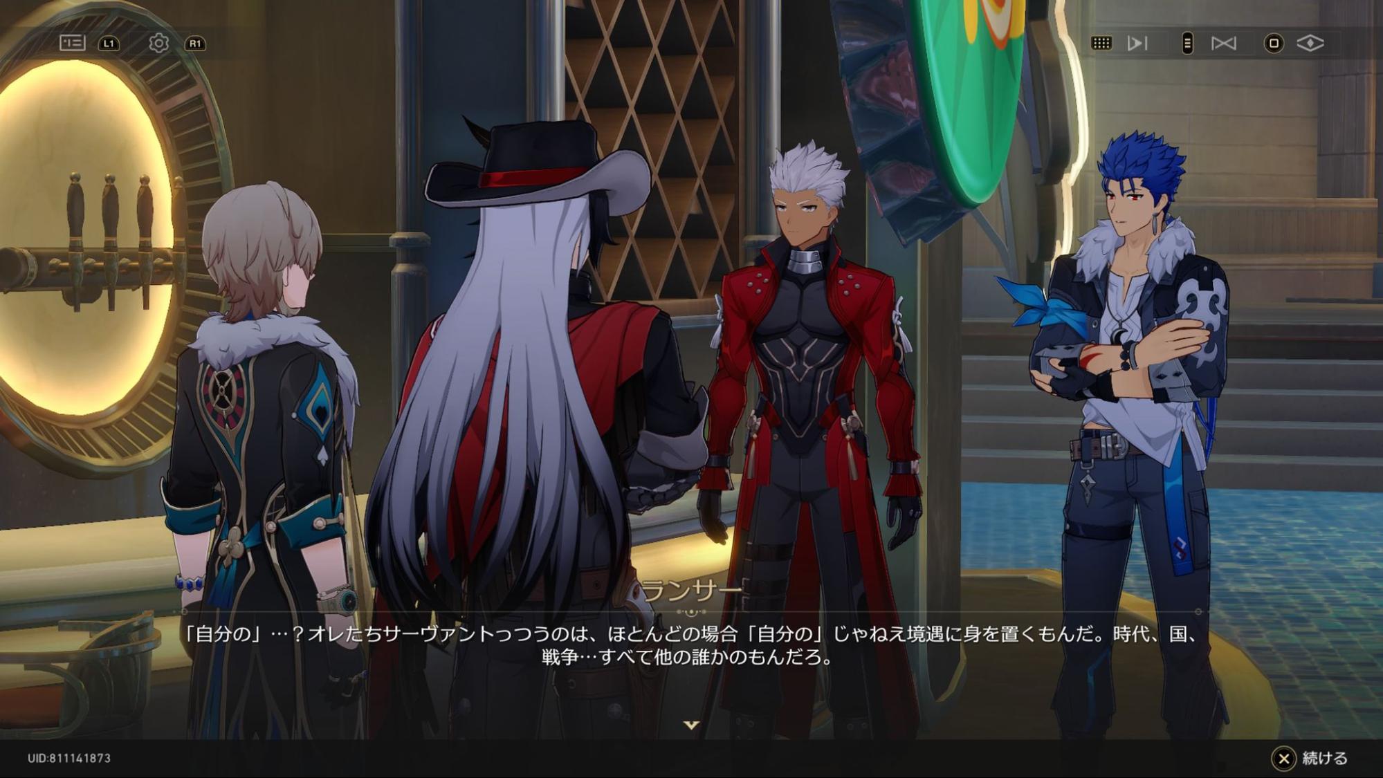 『崩壊:スターレイル』Fateコラボでアーチャーとアベンチュリンの関係に萌えたので、lack先生にイラストを描いてもらいました_009