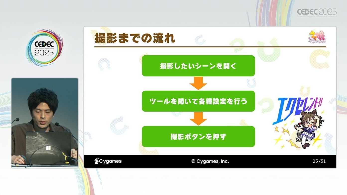 【CEDEC2025】ウマ娘たちの “躍動感” はどのように生まれたのか？_017