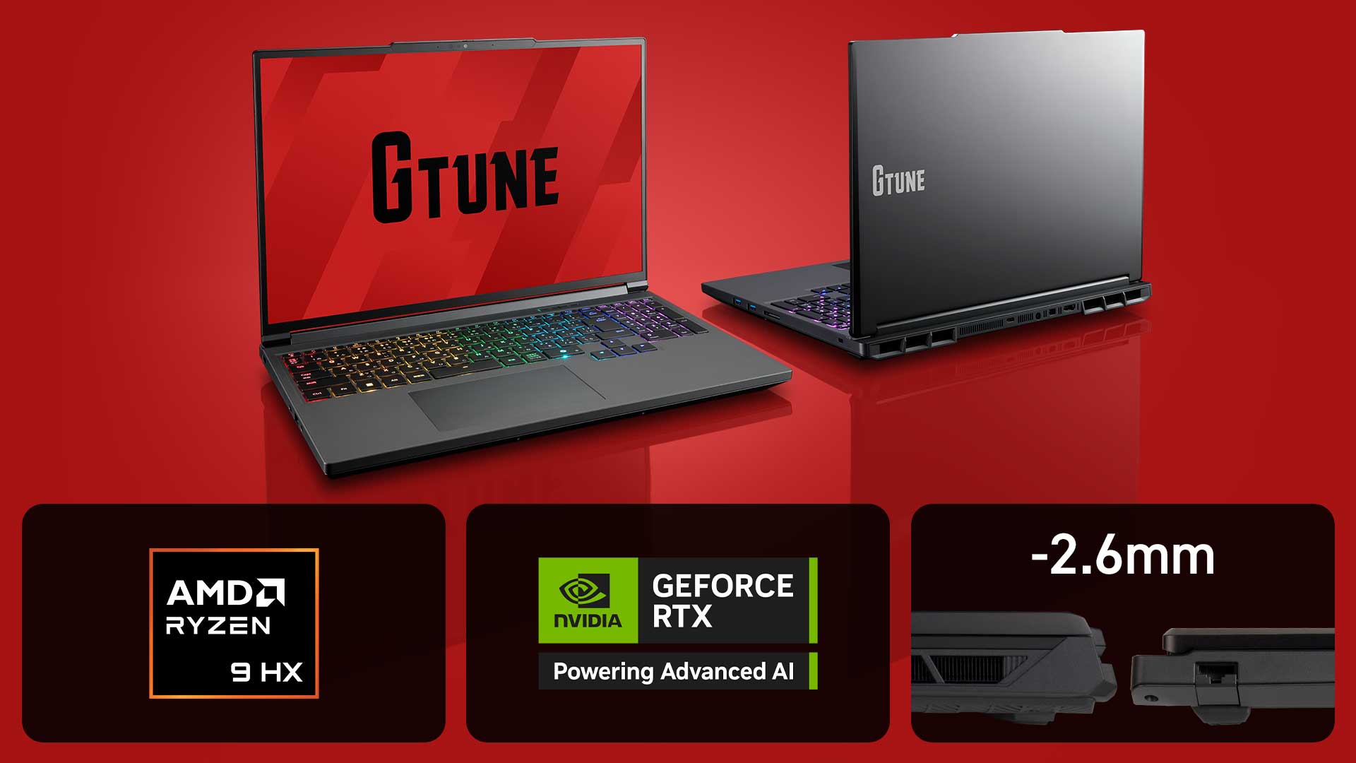 AMD Ryzen 9とNVIDIA GeForce RTX 50シリーズを搭載する16型ラップトップPCがG TUNEから発売_001