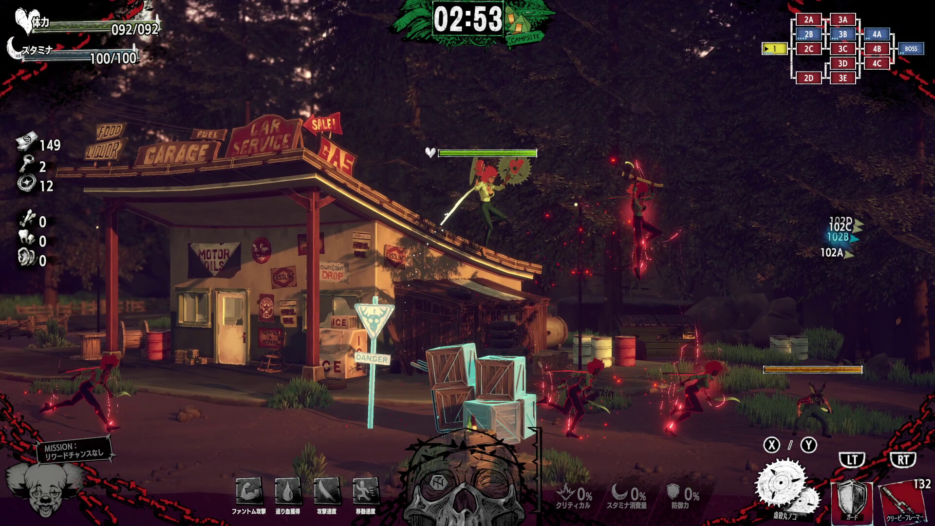 アメリカン・ホラー調の世界で殺人鬼たちと殺し合う血みどろ2.5Dアクションゲーム『ホテル・バルセロナ』9月に発売決定_005