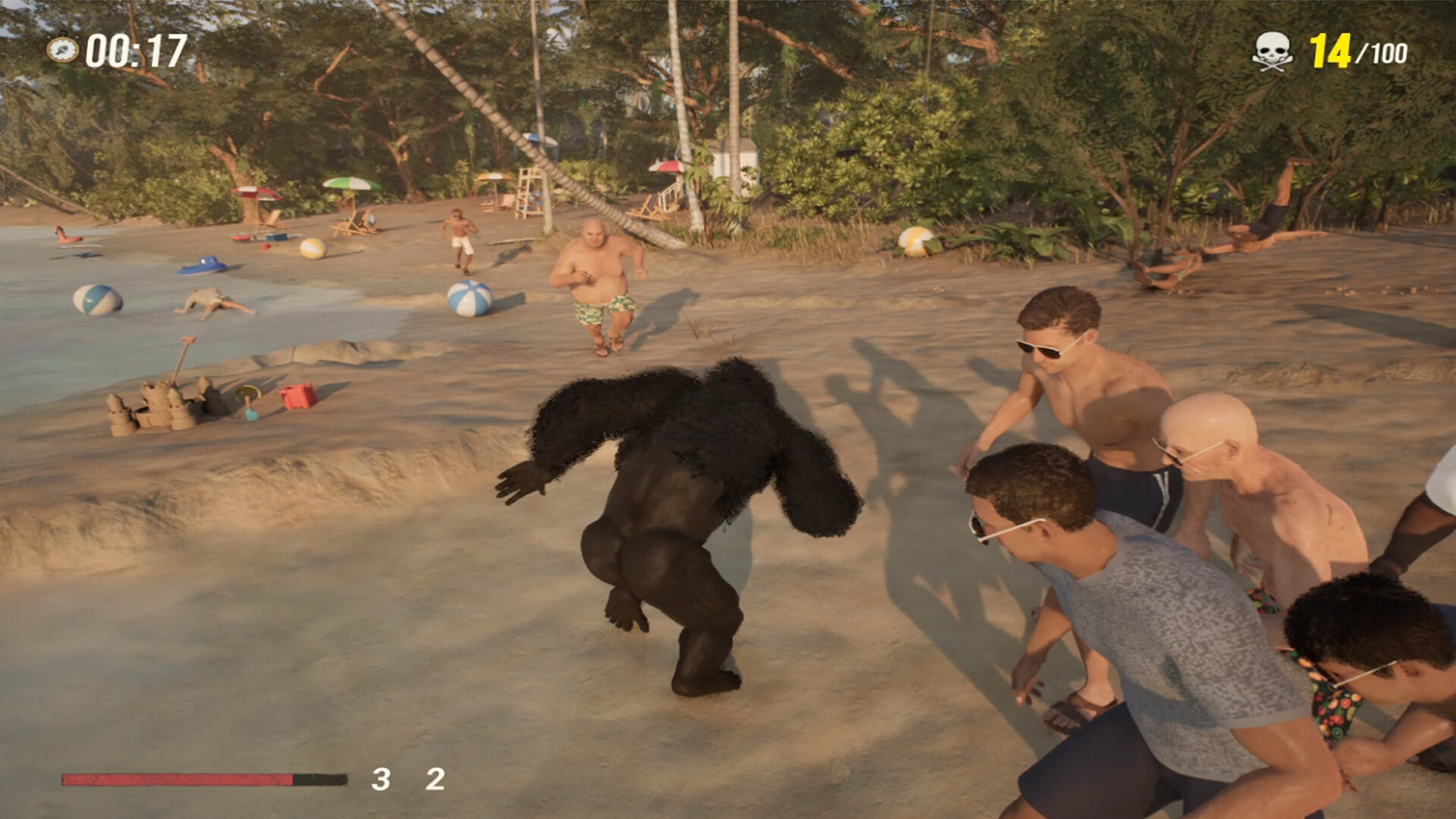 ゴリラになって100人の男たちと戦うゲーム『Gorilla Vs 100 Men』がついに発売
_002