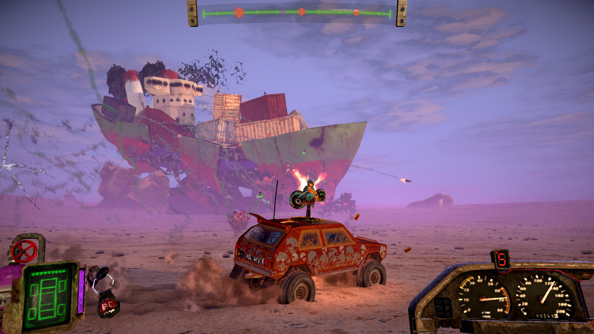 『FUMES』が面白そう。砂塵舞う荒野で“武装車”を乗り回すカーアクションゲーム。敵は鉄くずにしてパーツを収集可能_004
