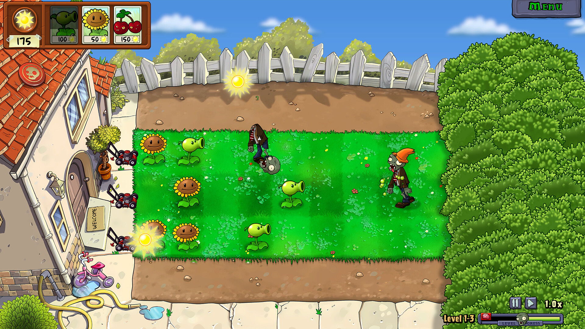 『Plants vs. Zombies』の初代がHDリマスターで復活。植物とゾンビの戦いを描く名作タワーディフェンスゲーム_001