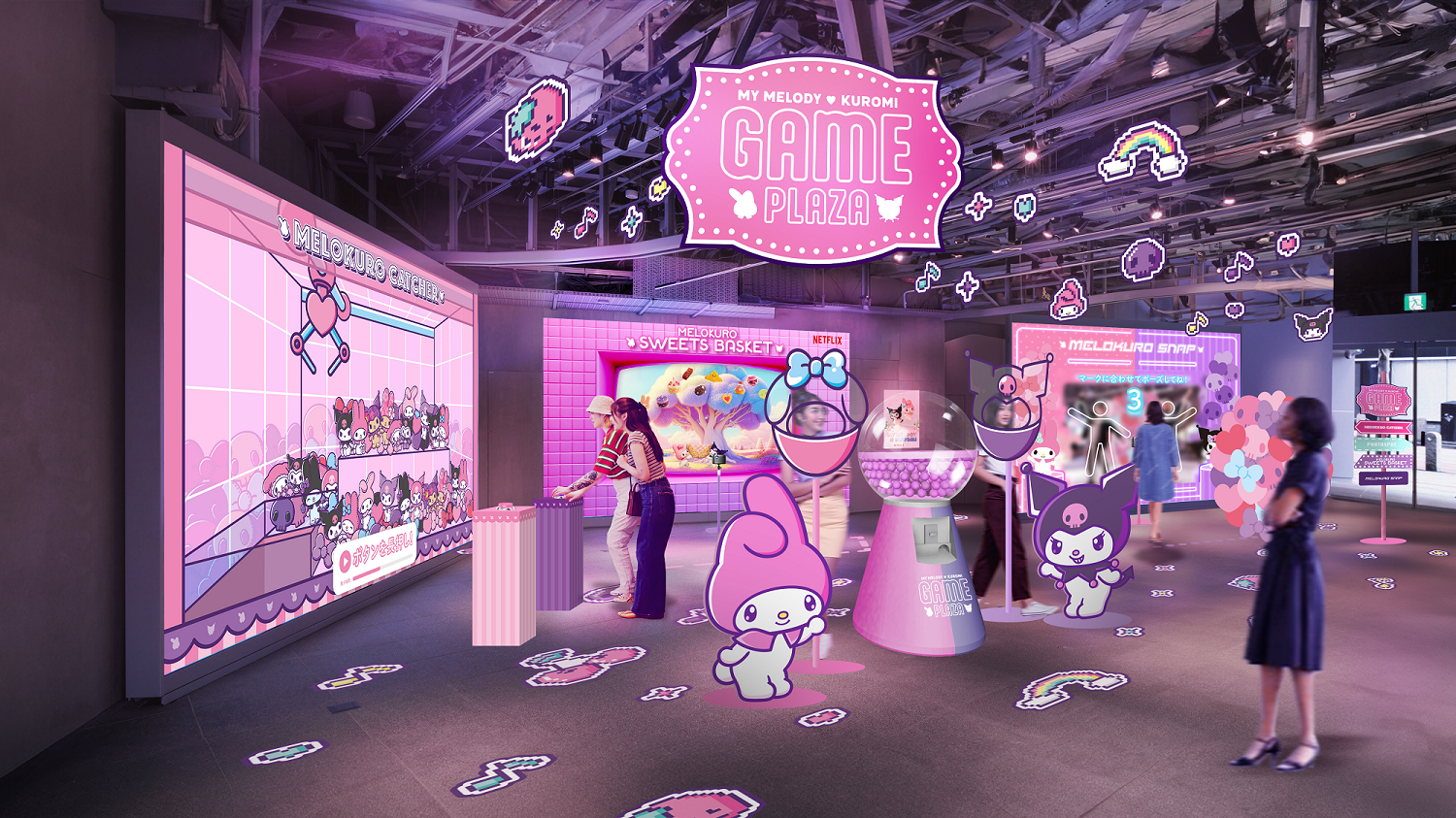 マイメロディとクロミの体験型ゲームイベント「MY MELODY ♡ KUROMI GAME PLAZA」が発表
_002