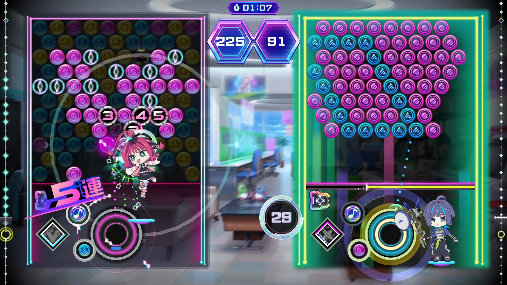音楽ゲームの要素を加えたバブルシューティングパズルゲーム『QQQbeats!!!』がタイトーから発表_003