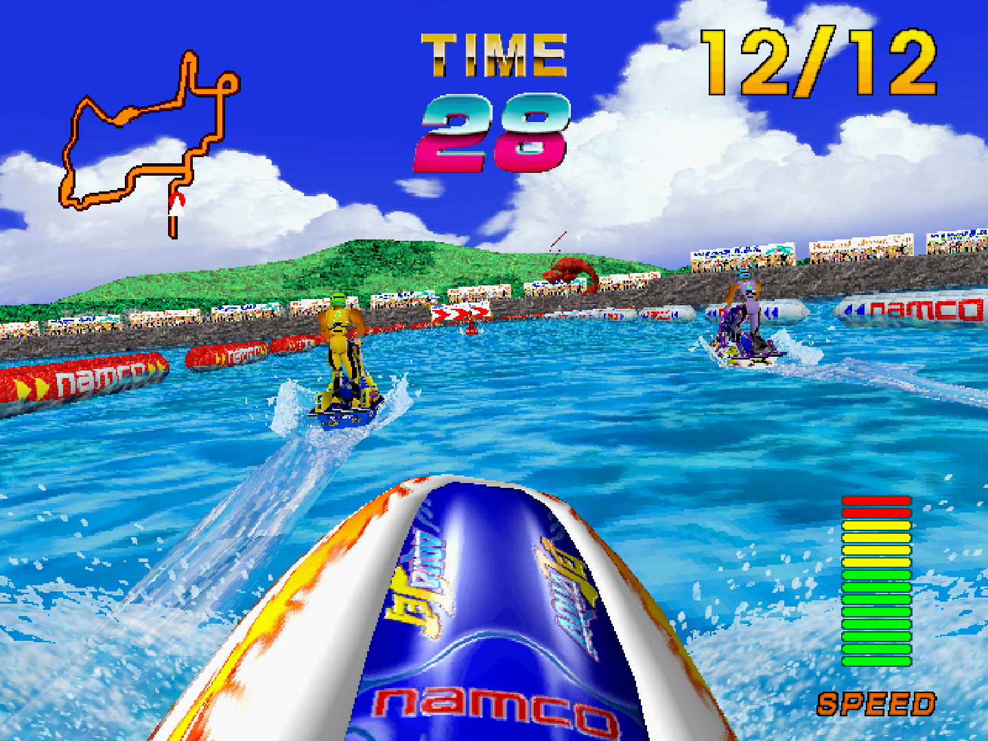 水上バイクで走り競い合うマリンスポーツゲーム『アクアジェット』の「アーケードアーカイブス」版が8月14日に配信決定_004