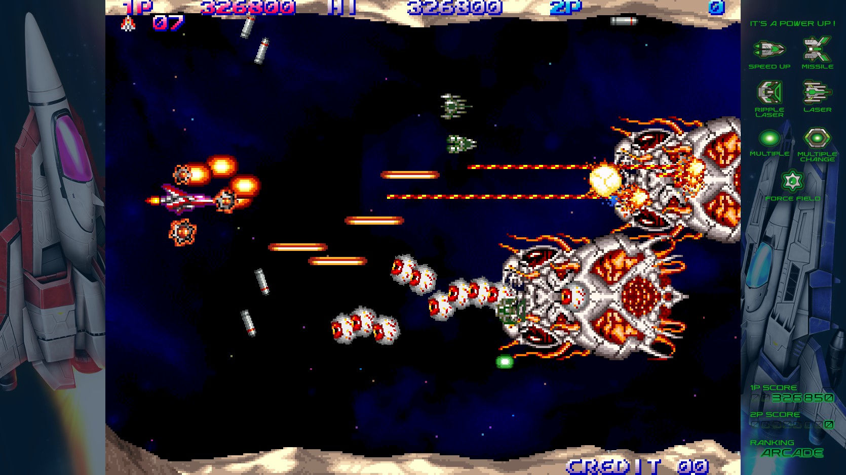 STGガチ勢が完全新作『沙羅曼蛇III』に挑戦したら速攻で1周目をノーミスクリア、勢い余って4周目に突入_008
