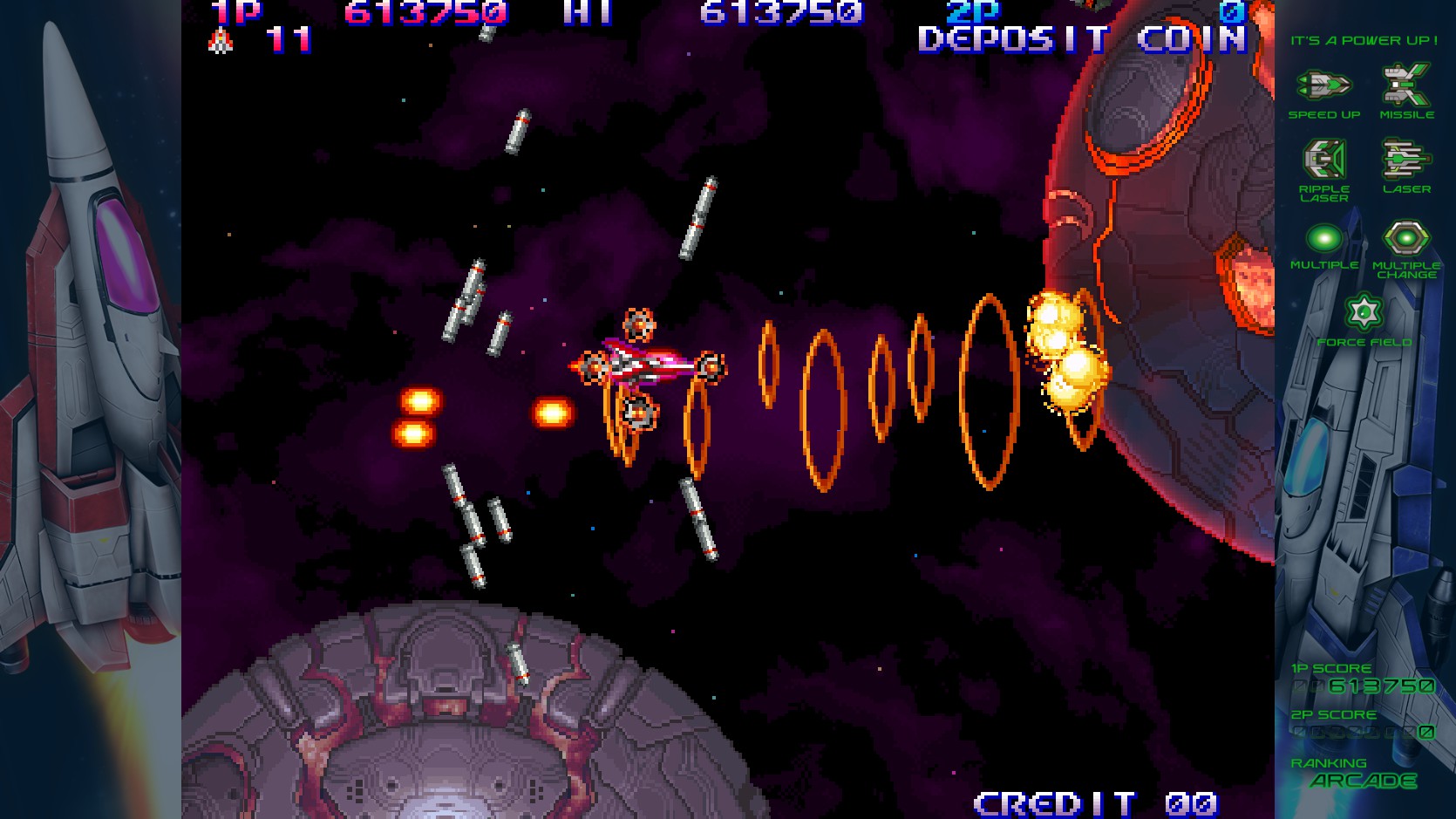 STGガチ勢が完全新作『沙羅曼蛇III』に挑戦したら速攻で1周目をノーミスクリア、勢い余って4周目に突入_011