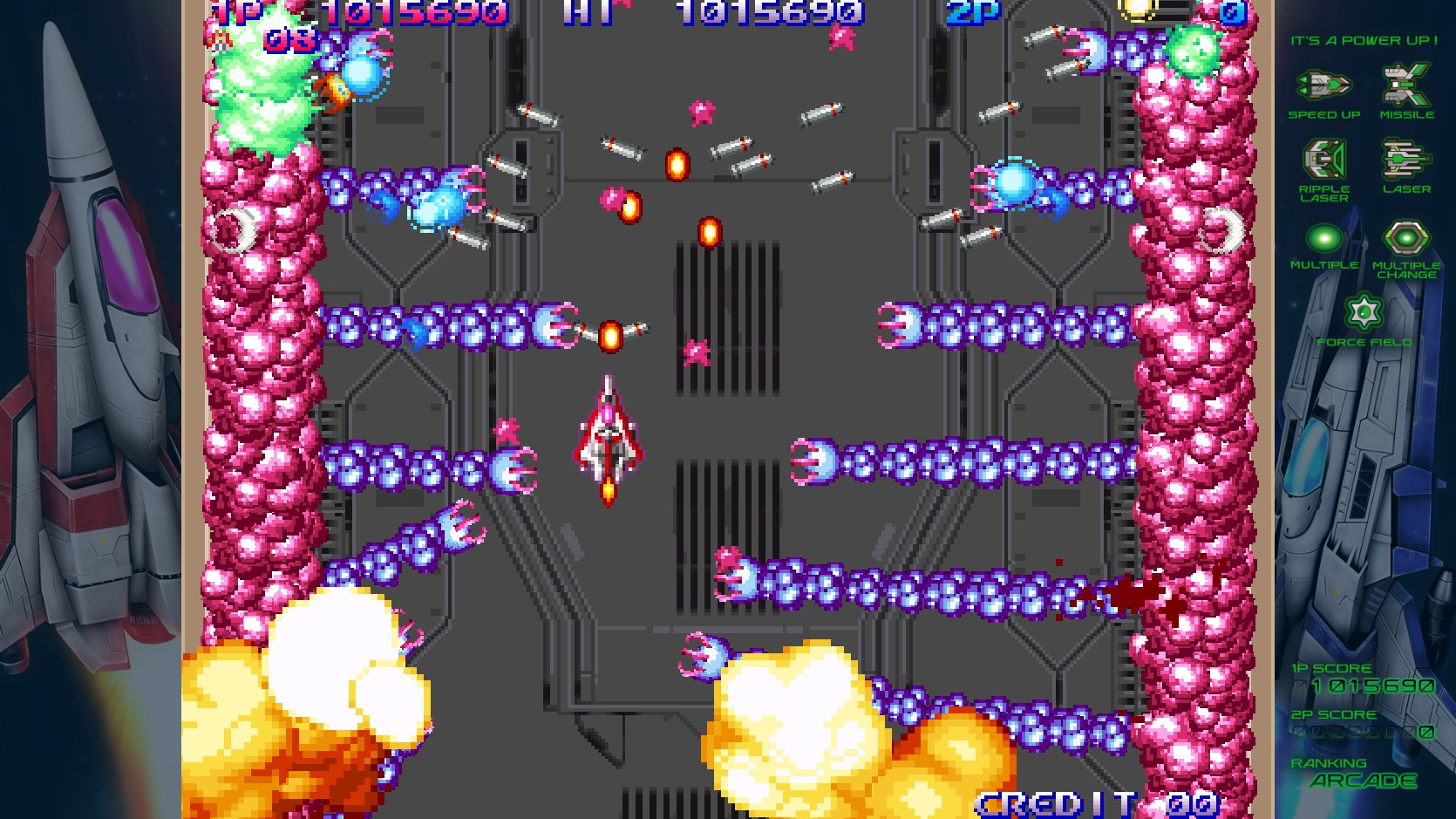 STGガチ勢が完全新作『沙羅曼蛇III』に挑戦したら速攻で1周目をノーミスクリア、勢い余って4周目に突入_015