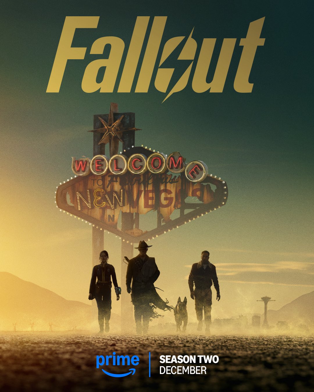 ドラマ『フォールアウト』シーズン2のポスターがお披露目、12月に配信へ。「ニューベガス」の看板が登場_001