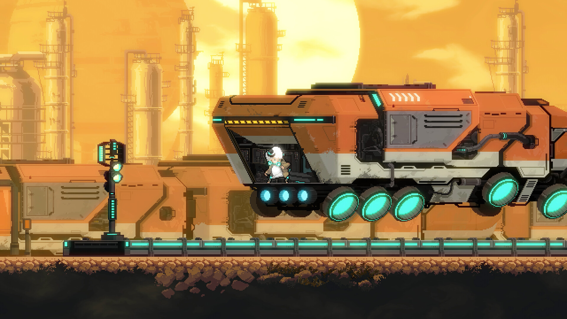 『Ovis Loop』Steamにて早期アクセスを開始。ロボットの羊が荒廃した世界で戦う2Dアクションゲーム_004