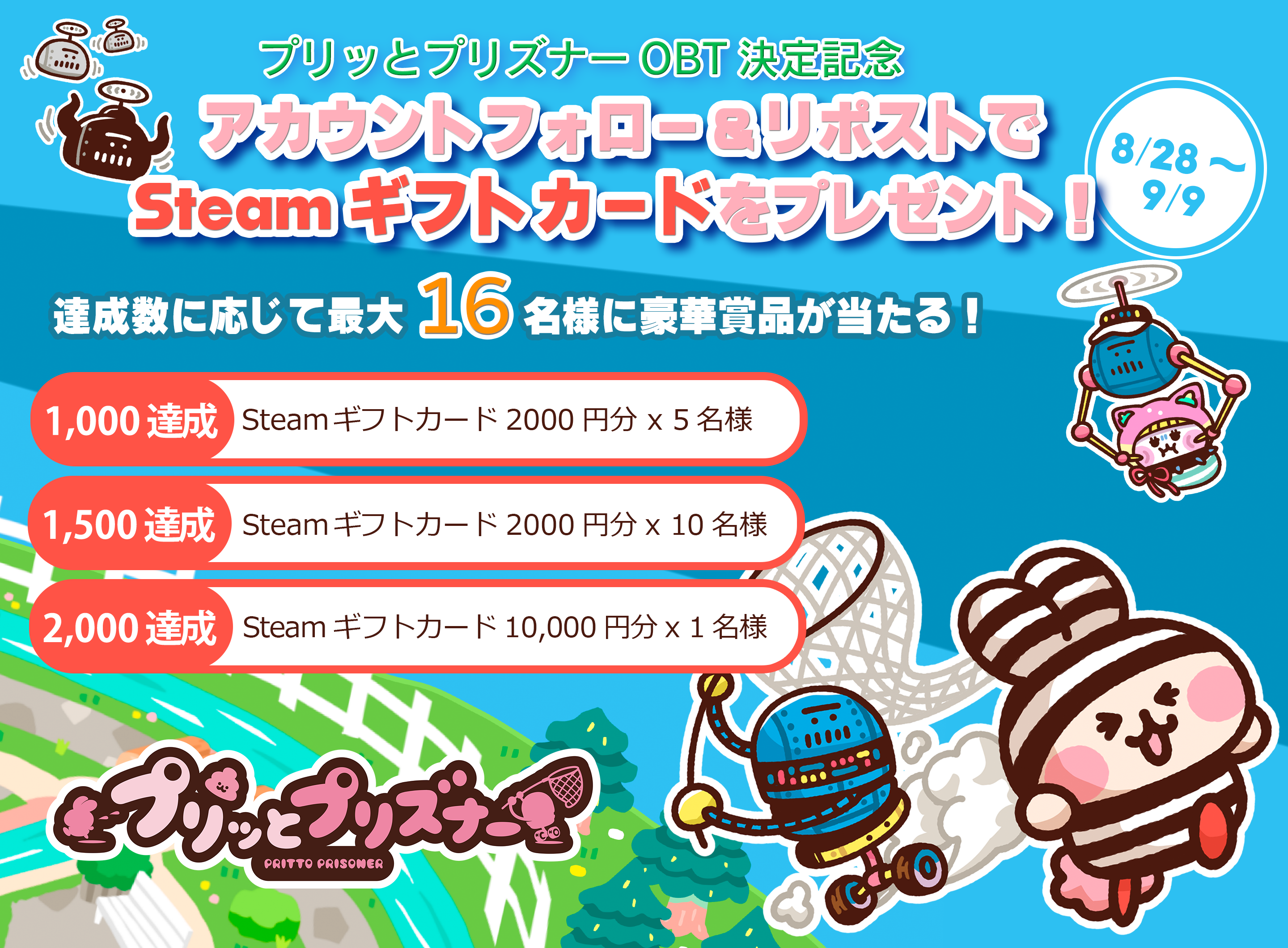 『プリッとプリズナー』のオープンβテストが、Steamにて開催決定。8月28日から9月9日17時まで_010