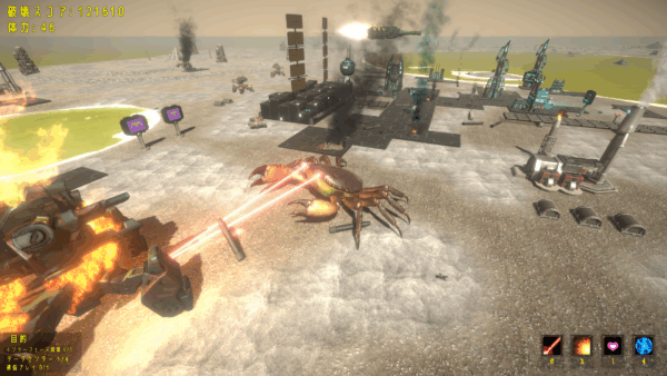 進撃の巨大カニが敵を駆逐する3Dアクションゲーム『The Giant Crab in Space』が8月16日より配信開始_005