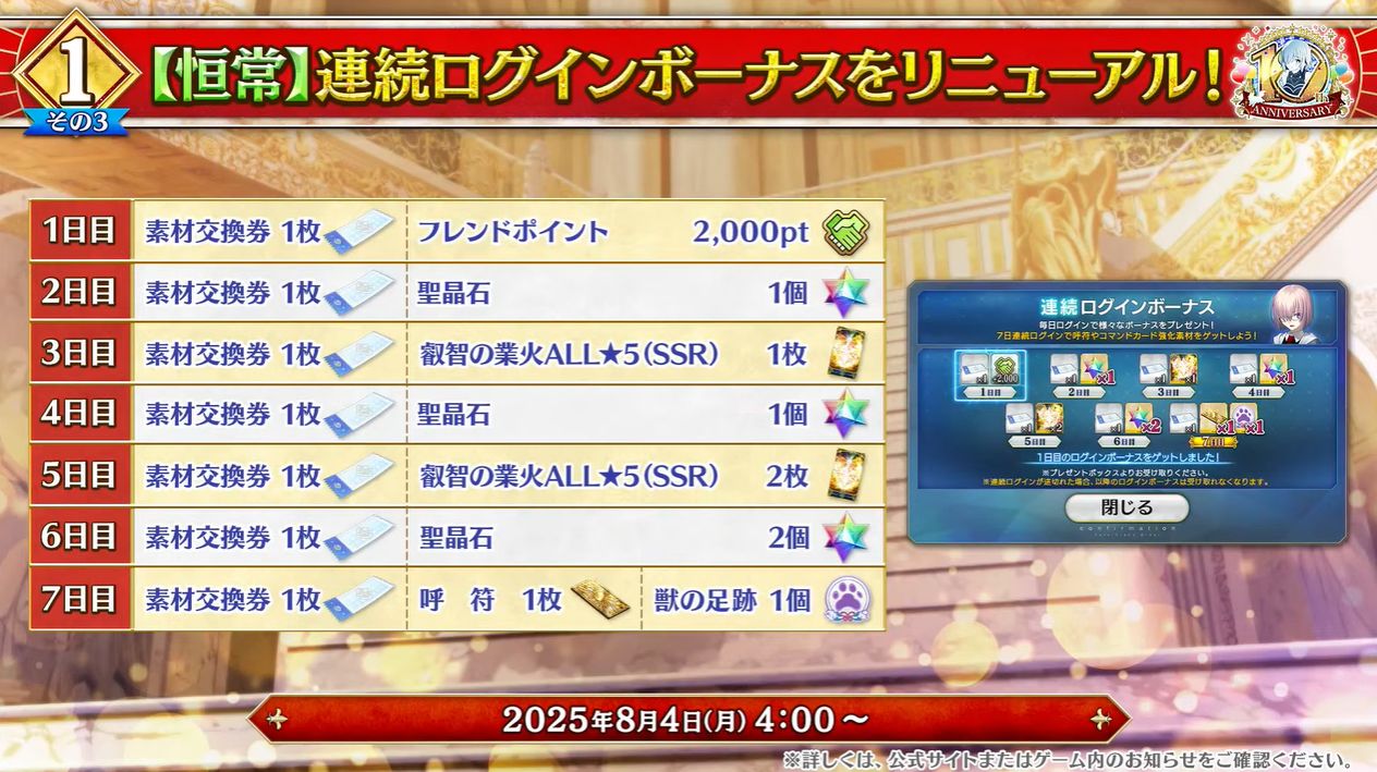 『FGO』10周年記念サーヴァントは「オルガマリー」に。「第2部 終章」の開幕日が12月20日に決定、聖晶石「1000個」配布_018