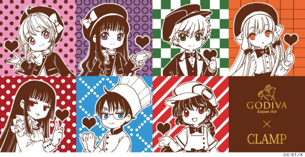 ゴディバとCLAMPのコラボが決定。7人のキャラクターを描いた特別イラストが公開_001