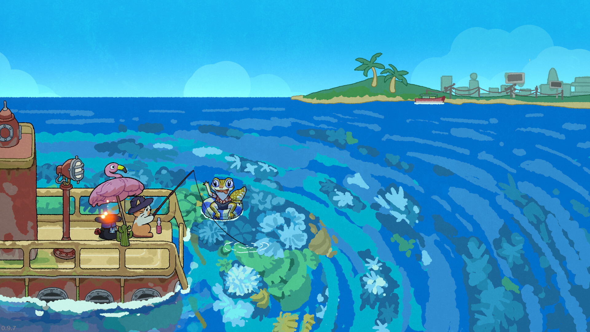 『ねこねこ釣り日記』がSteamでリリース。「PCの壁紙」で猫が釣りをする放置ゲーム
_005