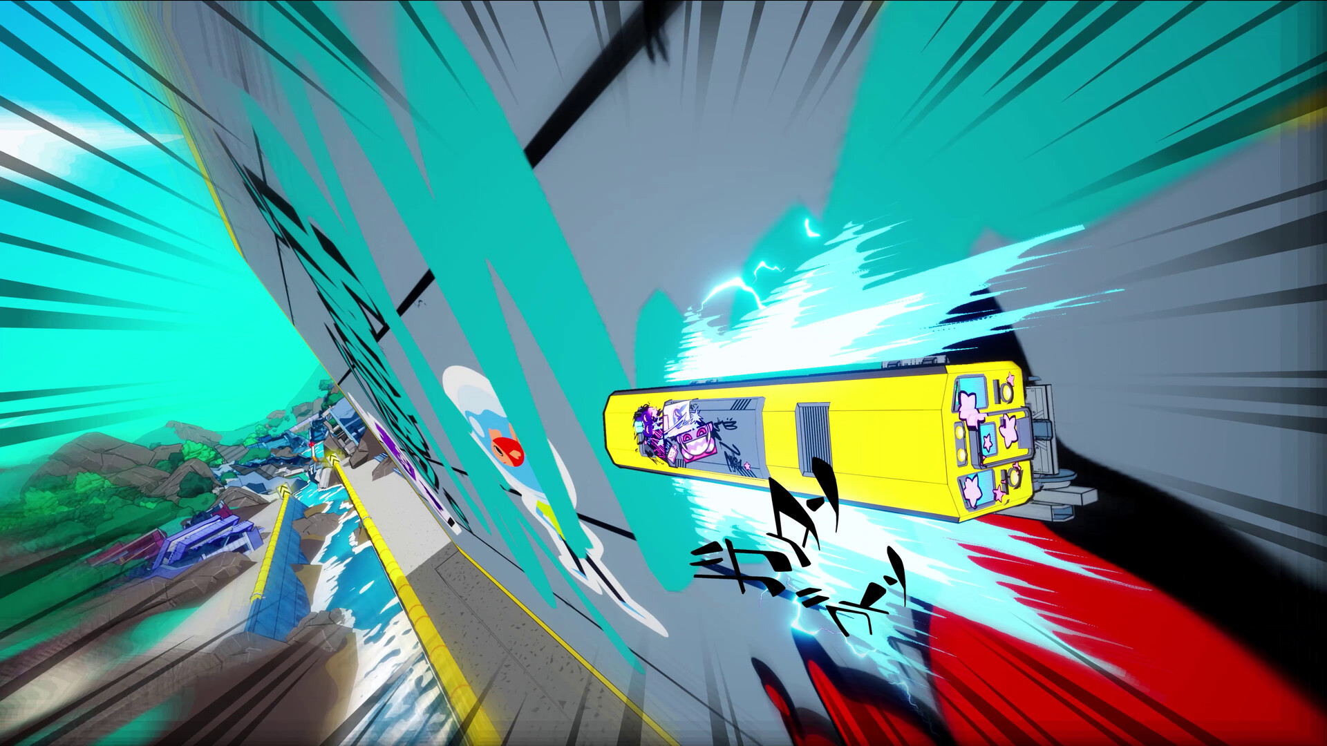 日本の「電車」がドリフトやトリックをキメまくるハイスピードアクションゲーム『Denshattack!』発表、2026年春に発売決_004